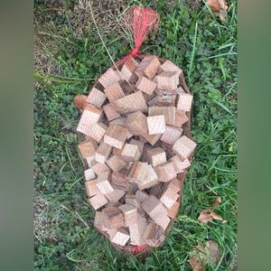 Pecan wood cubes for smoking meats, cheeses, and wine grapes. 1lb bag. $10